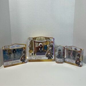 HARRY POTTER Magical minis charms classroom plus extra figures NWT Luna